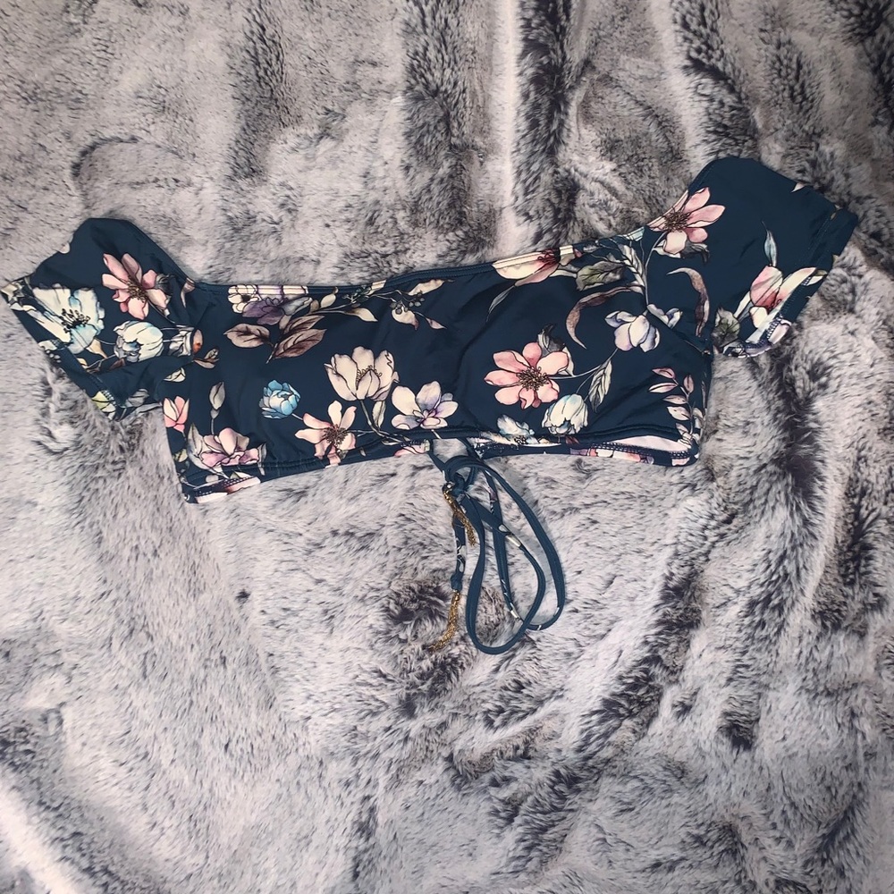 floral bikini top